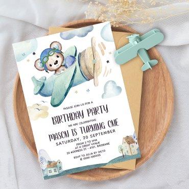Teddy Bear Airplane Birthday