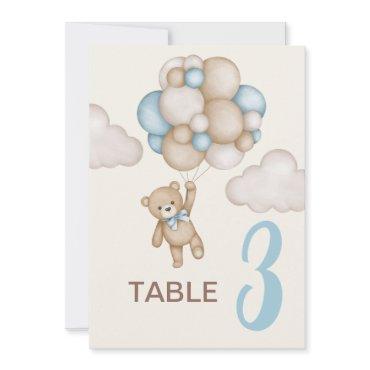 Teddy Bear Baby Shower Boy table sign