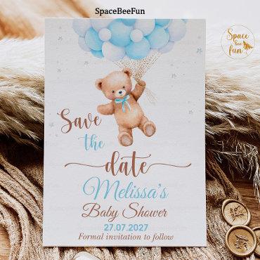 Teddy Bear Baby Shower Save The date We Can Bearly