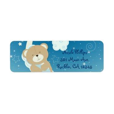 Teddy Bear Moon & Stars  Label