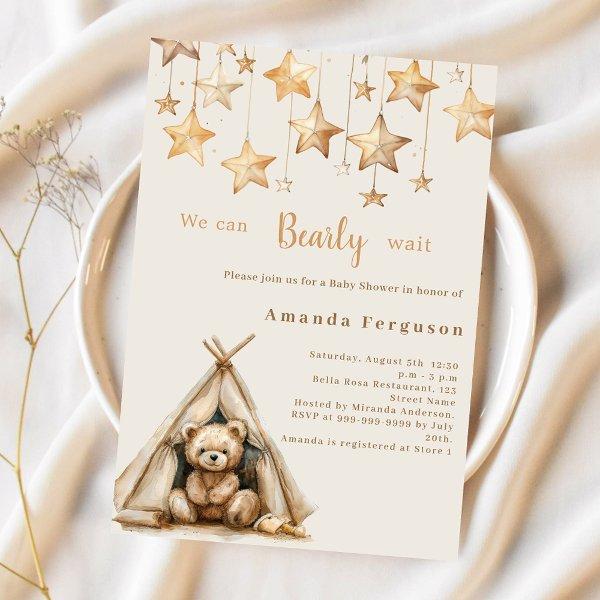 Teddy bear stars teepee boho
