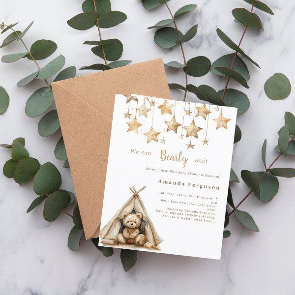 Teddy bear stars tent boho