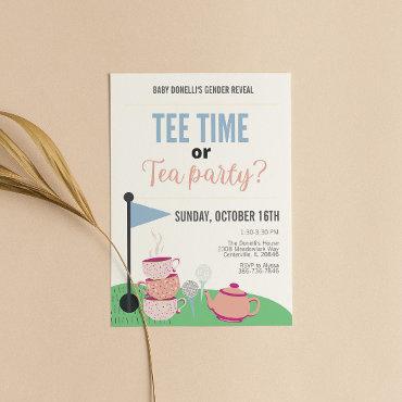 Tee time or Tea Time Gender Reveal