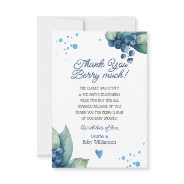 Thank You Berry Much Thank You Card