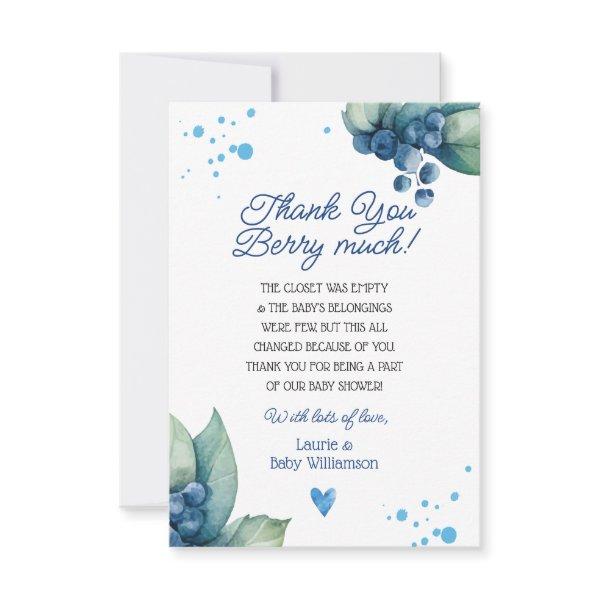 Thank You Berry Much Thank You Card