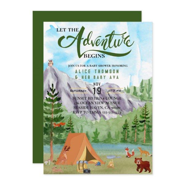 the adventure begins forest mountain