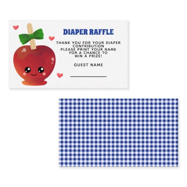 The Apple of our eye Diaper Raffle Enclosure Card