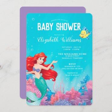 The Little Mermaid | Summer Baby Shower Invitation