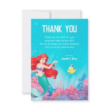 The Little Mermaid | Summer Baby Shower Thank You Card