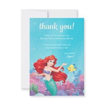 The Little Mermaid | Summer Pool Party Birthday Thank You Card