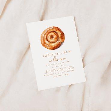There Is A Bun In The Oven Baby Shower Invite
