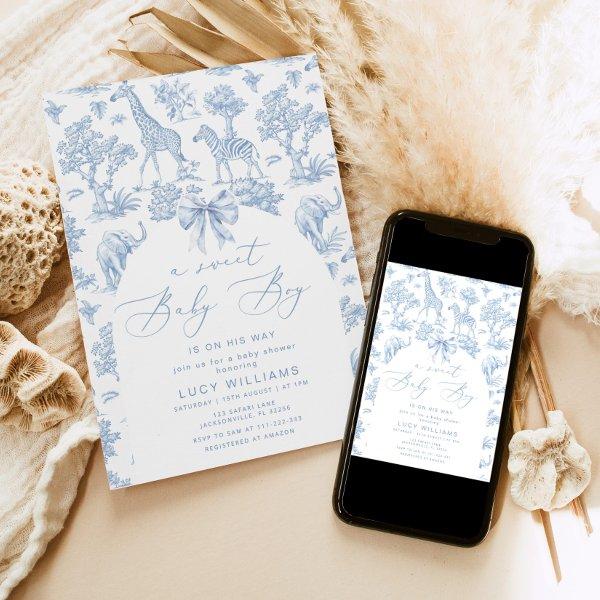 Toile de Jouy Safari Sweet Baby boy