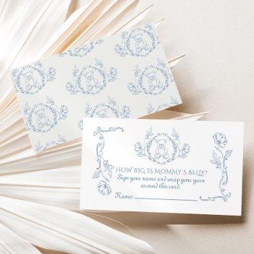 Toile How big is mommys belly Vintage frame Enclosure Card