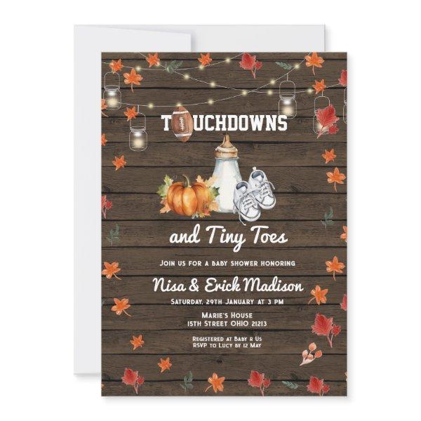 Touchdown Football Tiny Toes Pumpkin
