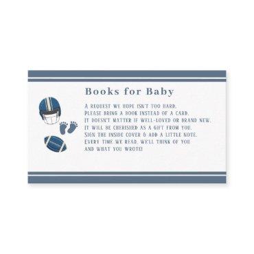 Touchdowns and Tiny toes, Football baby shower Enclosure Card