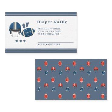Touchdowns and Tiny toes, Football baby shower Enclosure Card