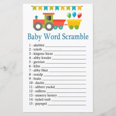 Toy train Baby word scramble game