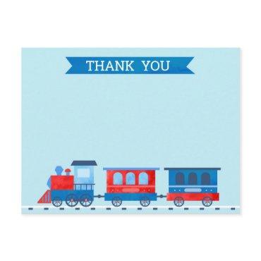 Train Birthday Thank You Note Card
