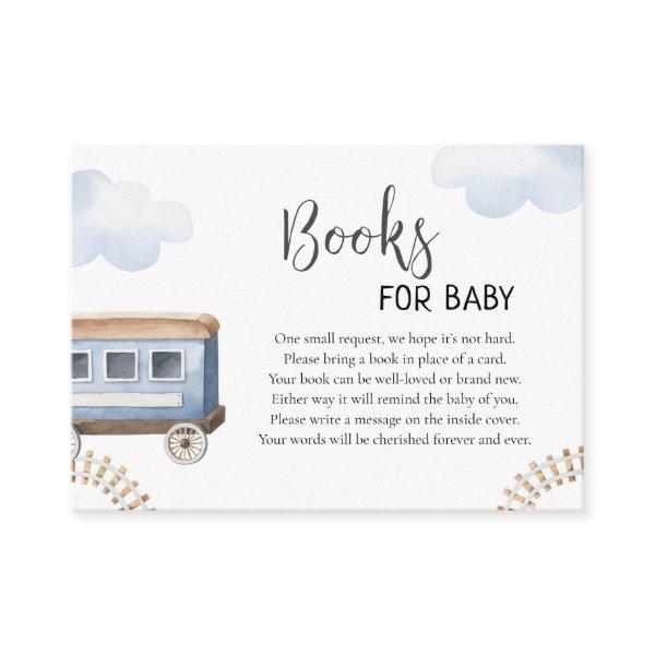 Train books for baby, Chugga choo Baby shower Enclosure Card