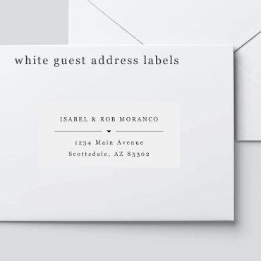 Transparent Wedding Guest Address Labels