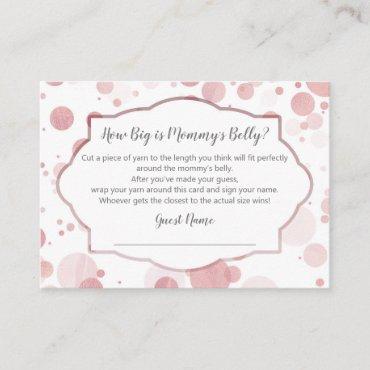 Trendy Baby Shower Game How Big is Mommy's Belly Enclosure Card