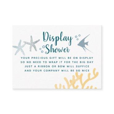 Trendy Under the Sea Baby Shower Display Shower Enclosure Card