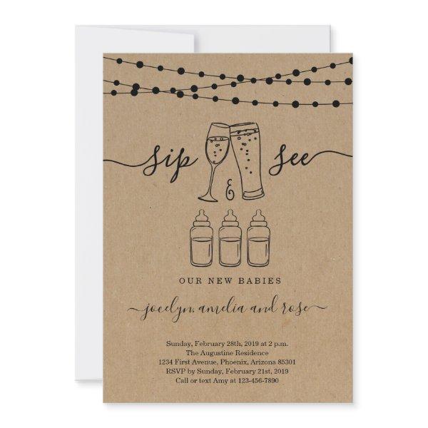 Triplets Sip & See Bubbles & Brews