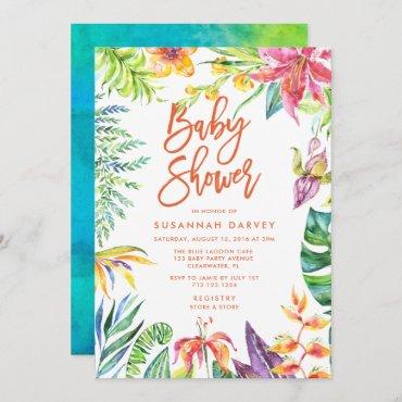 Tropical Watercolor Calligraphy