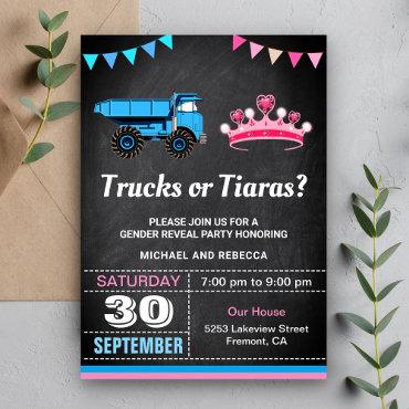 Trucks or Tiaras Gender Reveal Party
