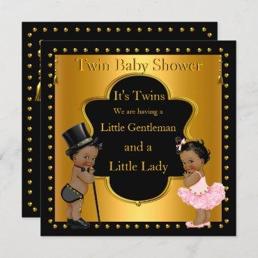 Twin Baby Shower Boy and Girl Ethnic