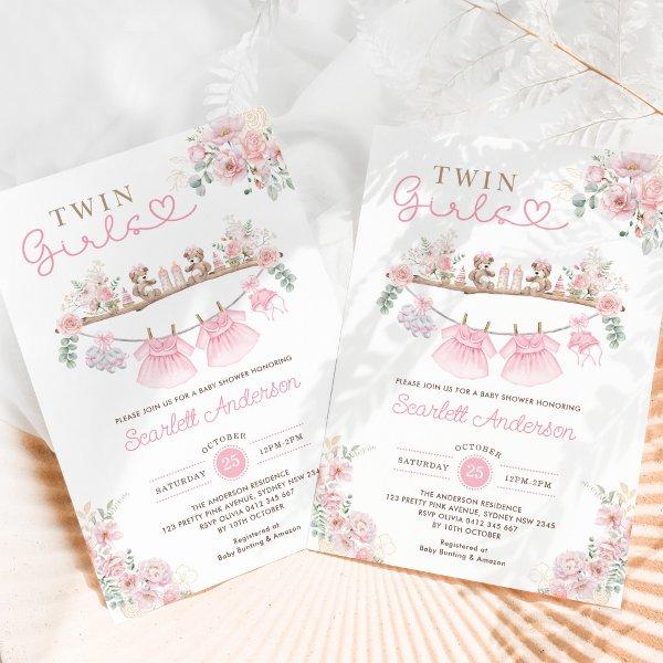 Twin Girls Pink Baby Clothes Girl