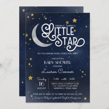 Twinkle Little Star Gender Neutral Baby Shower Invitation