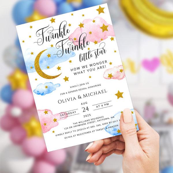 Twinkle Little Star Gender Reveal Party QR Code