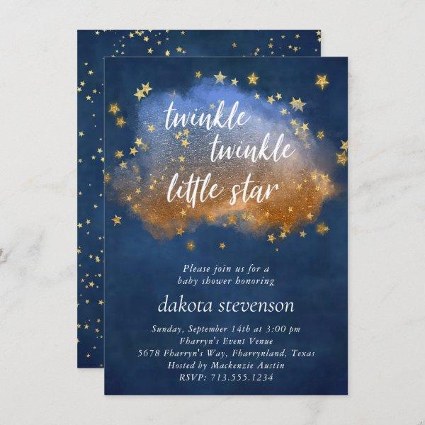 Twinkle Little Star | Neutral Blue Copper and Gold