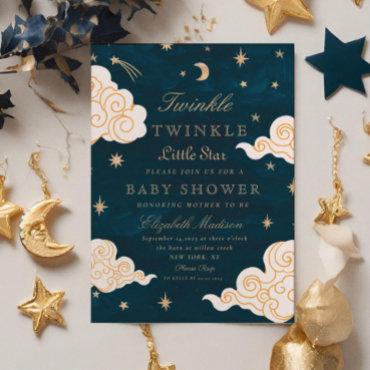 Twinkle Little Stars Cute Moon  Baby Shower