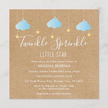 Twinkle Sprinkle Little Star Baby Sprinkle /Shower Invitation