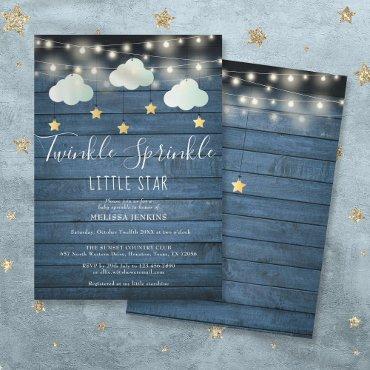 Twinkle Sprinkle Little Star Rustic Baby Shower