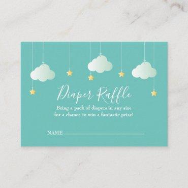 Twinkle Twinkle Diaper Raffle Baby Shower Enclosure Card
