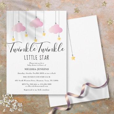 Twinkle Twinkle Little Star Pink Baby Girl Shower