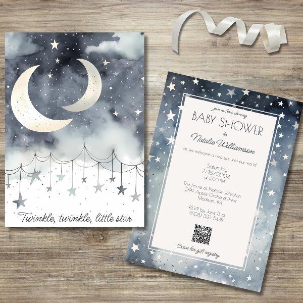 Twinkle, Twinkle, Little Star QR Code Baby Shower