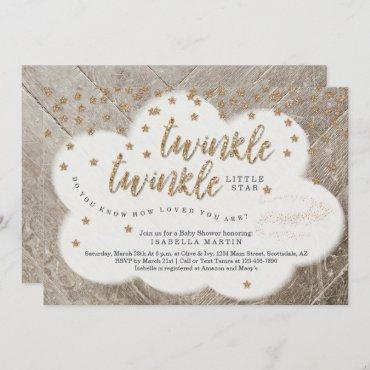 Twinkle Twinkle Little Star Unisex Baby Shower Invitation