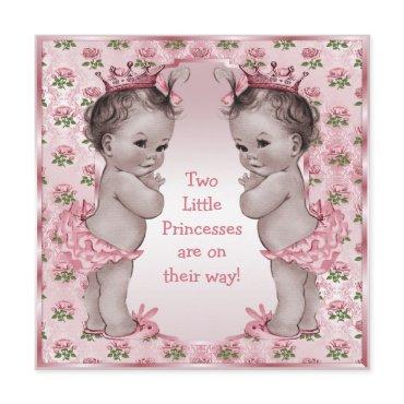 Twins Vintage Princess Pink Roses