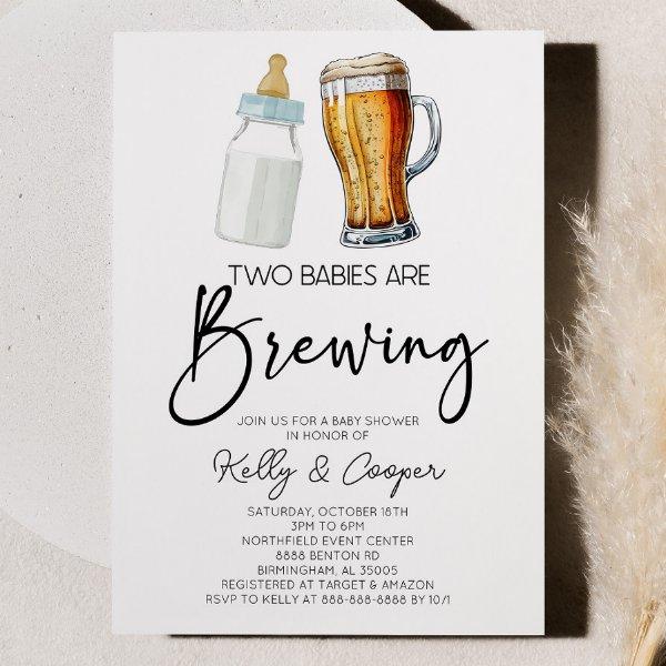 Two Babies Are Brewing Bottle Beer