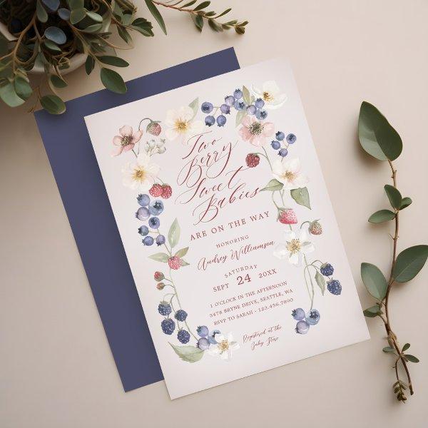 Two Berry Sweet Babies Berries & Flowers Shower