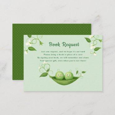 Two Peas Baby Shower Book Request Enclosure Card