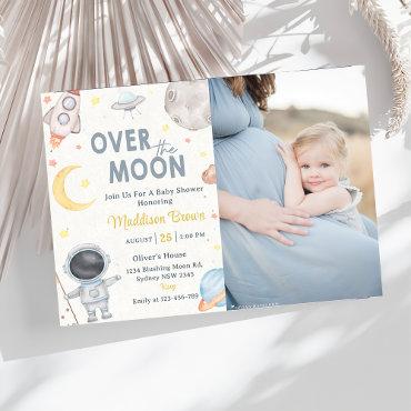 Two The Moon Outer Space Blue Baby Shower  Party