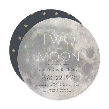 Two the Moon Silver Boy 2nd Birthday Circle