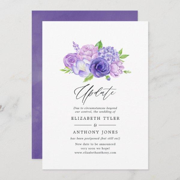 Ultra Violet Watercolor Floral Wedding Update