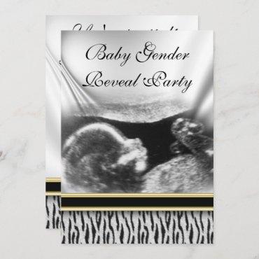 Ultrasound Baby Gender Reveal Party Invitation