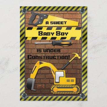 Under Construction Baby Boy Shower